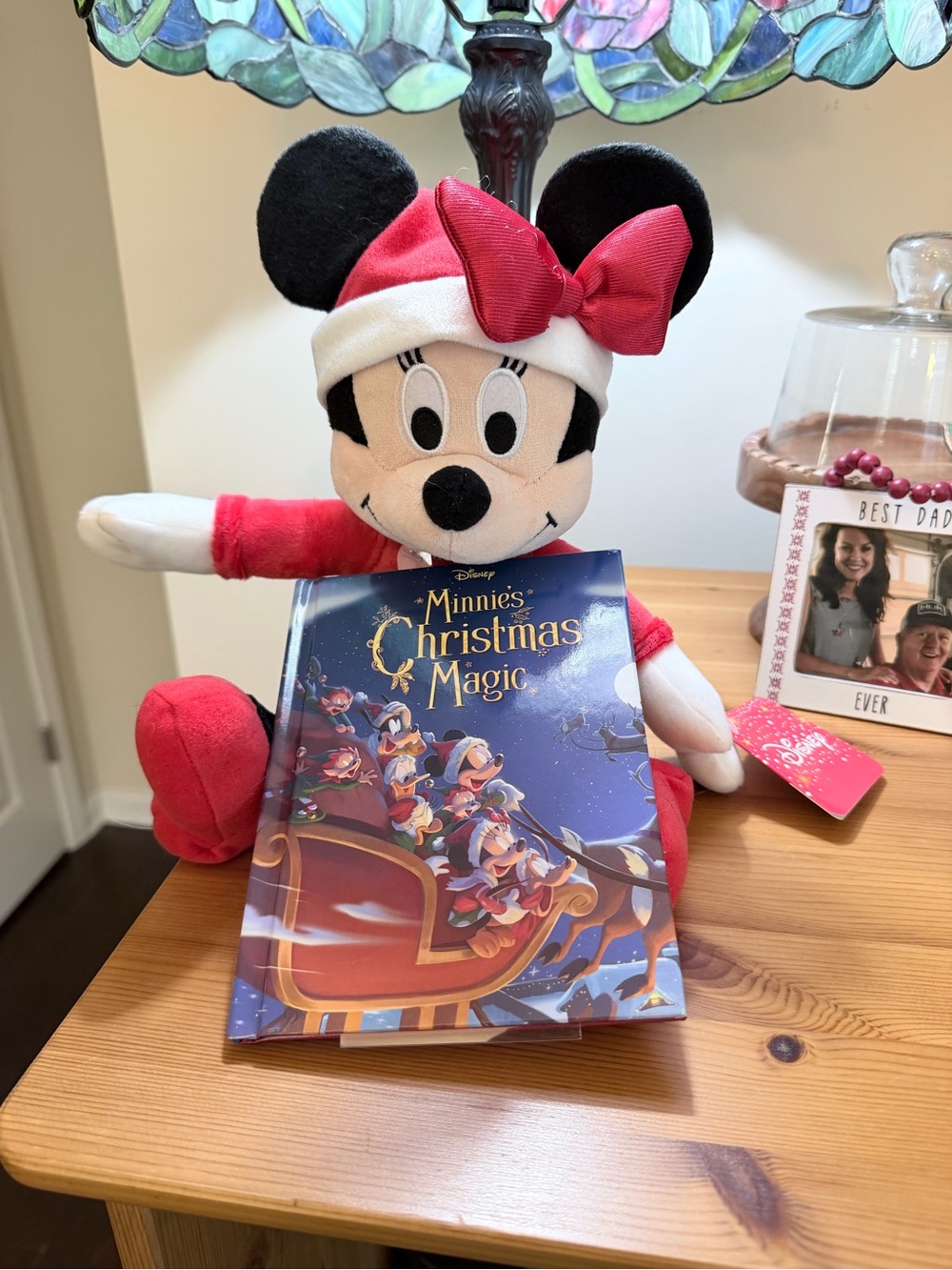 Kohl's Minnie Mouse with attached book. NWT
